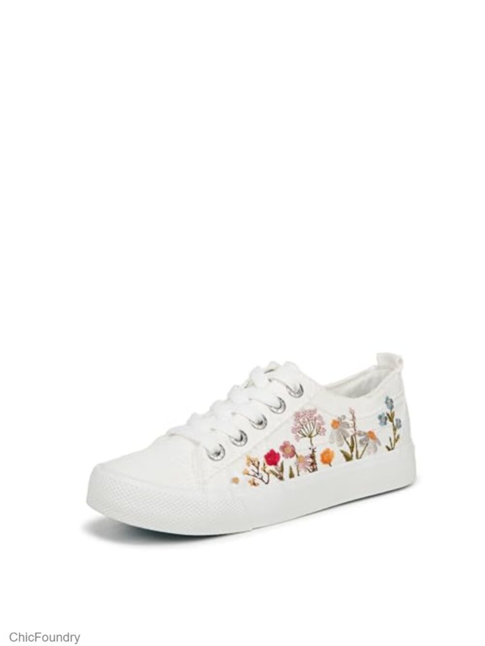 Blowfish Malibu Vivid Embroidered Canvas Lace-Up Sneaker